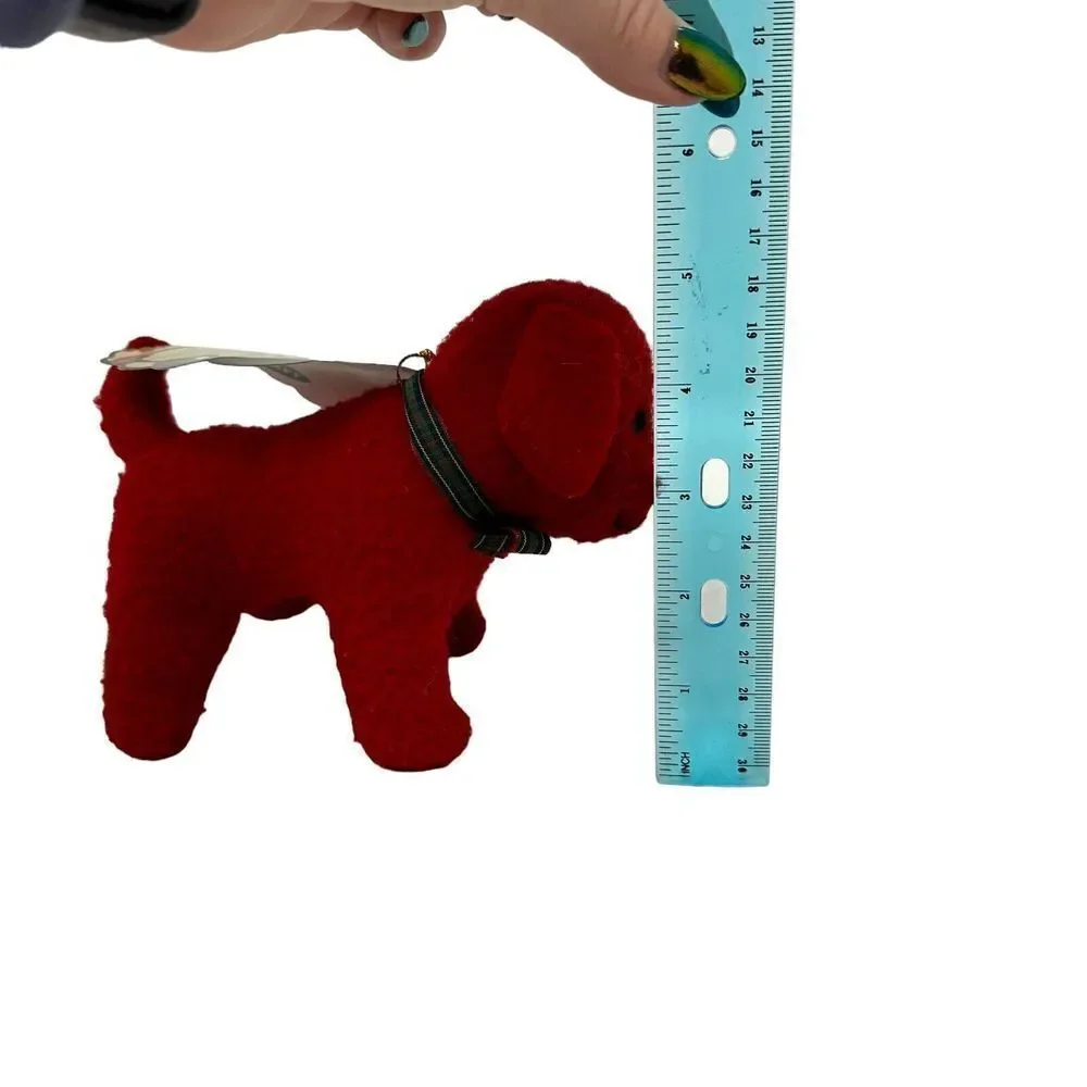 NWT Old Navy Red Puppy Dog Plush Stuffed Animal‎ Stocking Stuffer Magic 5”